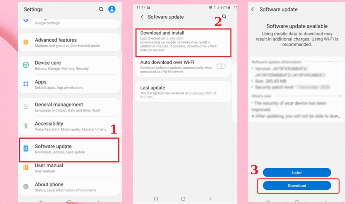Khắc phục tình trạng Messenger bị lỗi không vào được - Cập nhật hệ điều hành điện thoại trên Android