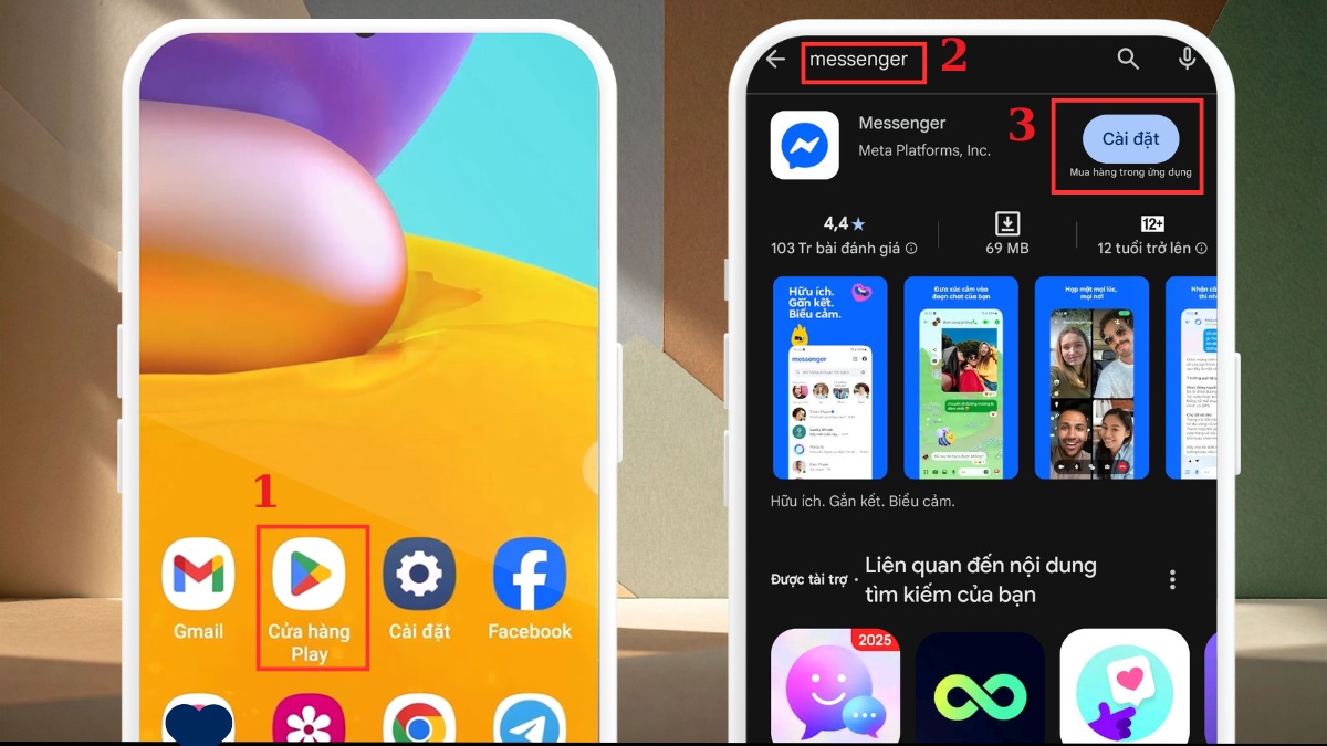 Khắc phục tình trạng Messenger bị lỗi không vào được - Tải app trên Android