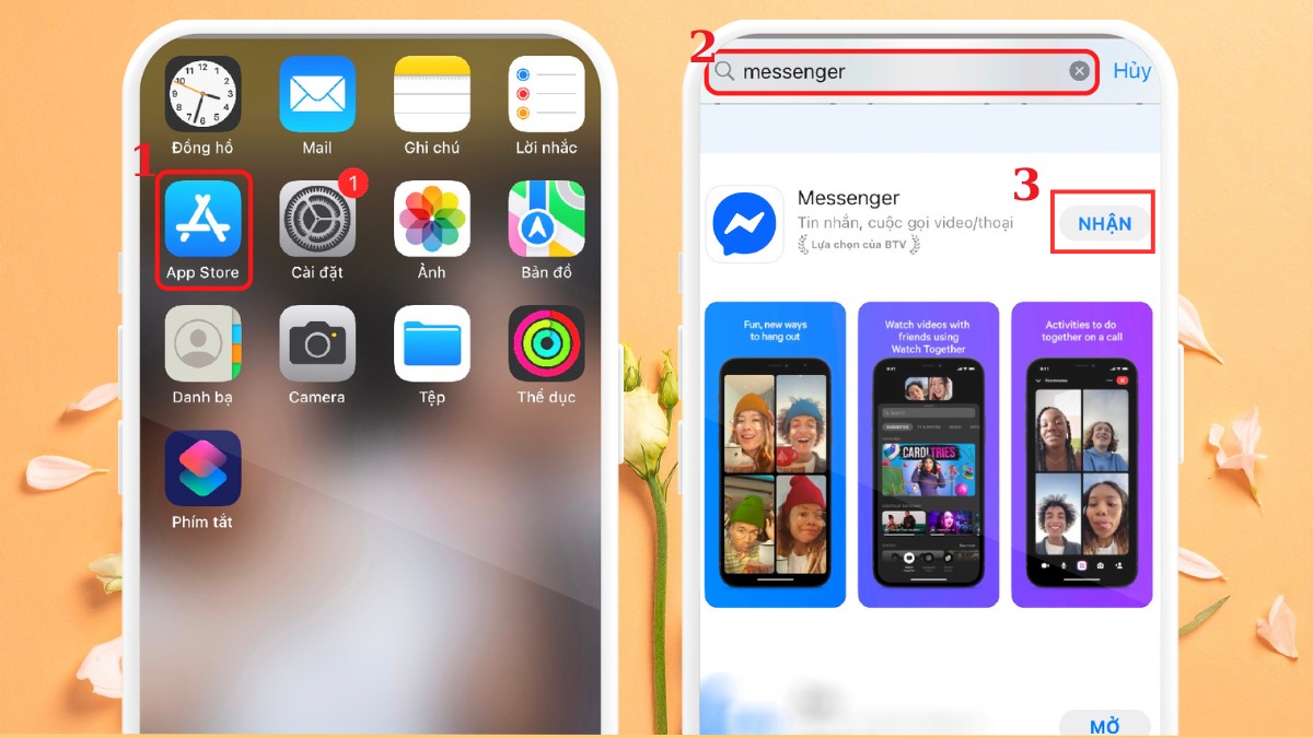 Khắc phục tình trạng Messenger bị lỗi không vào được - Tải app trên iPhone