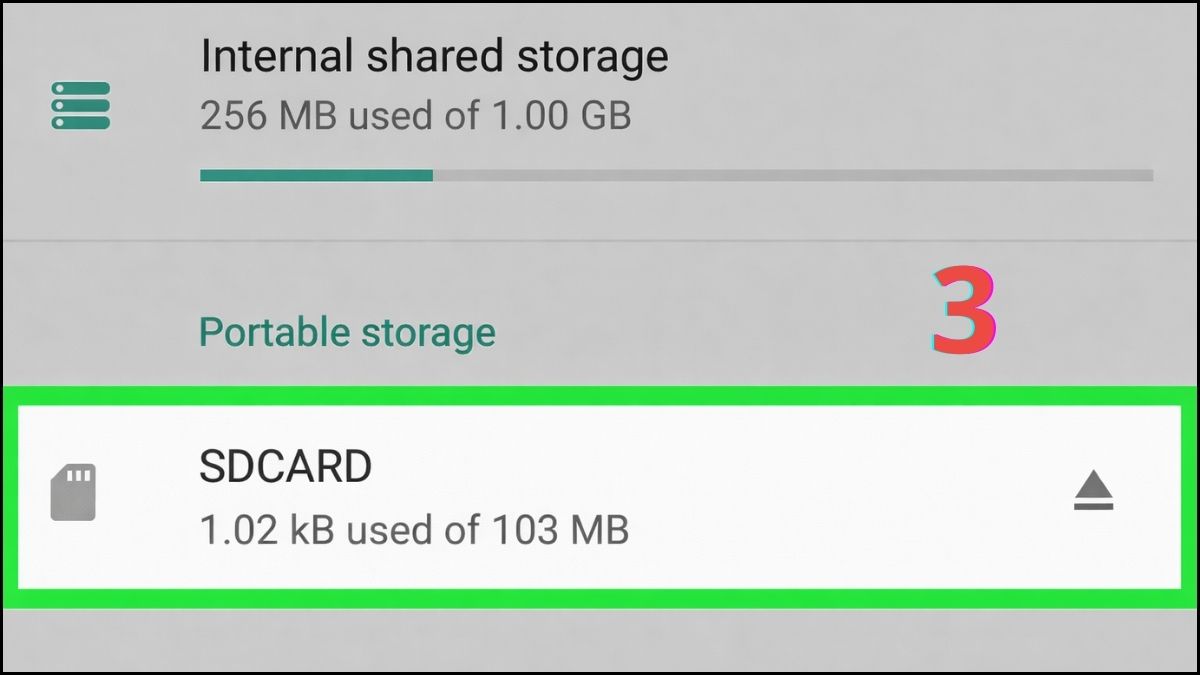 Cách xử lý lỗi OPPO không nhận thẻ nhớ - Định dạng lại thẻ SD bước 2