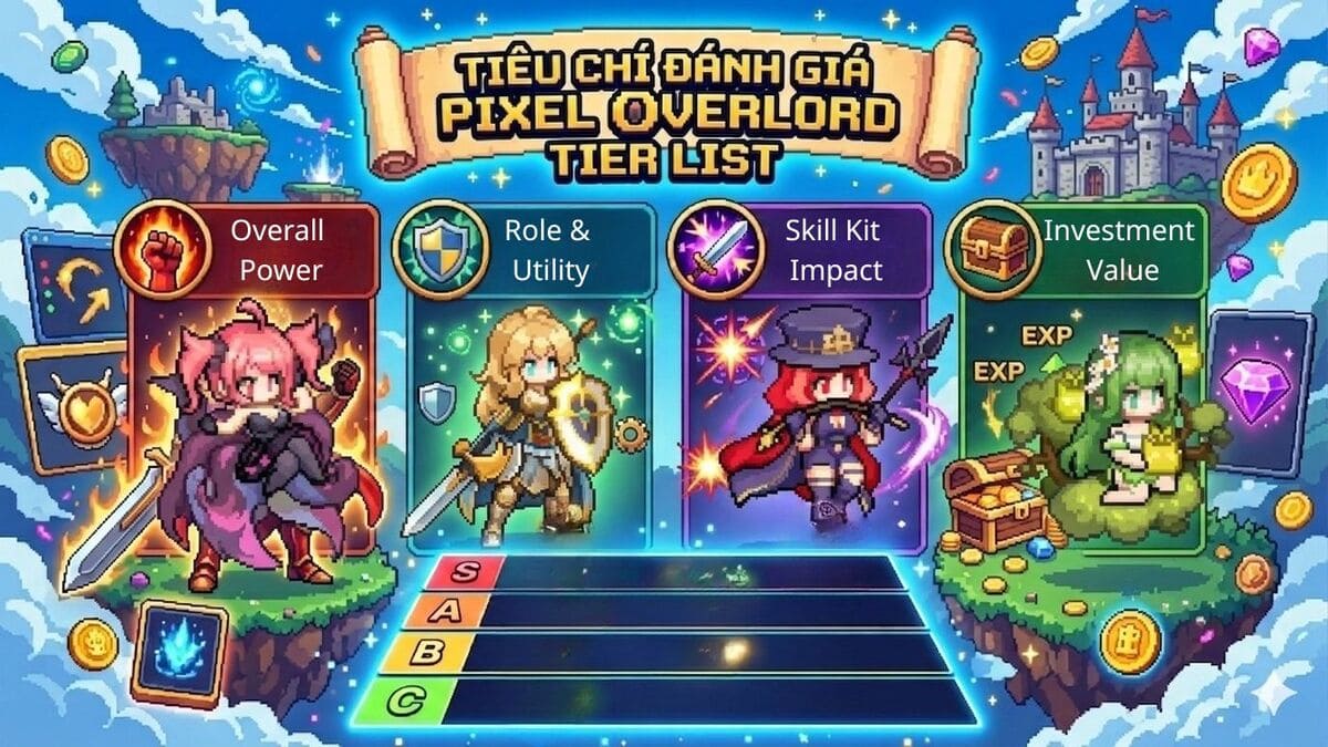 Tiêu chí đánh giá Pixel Overload Tier List