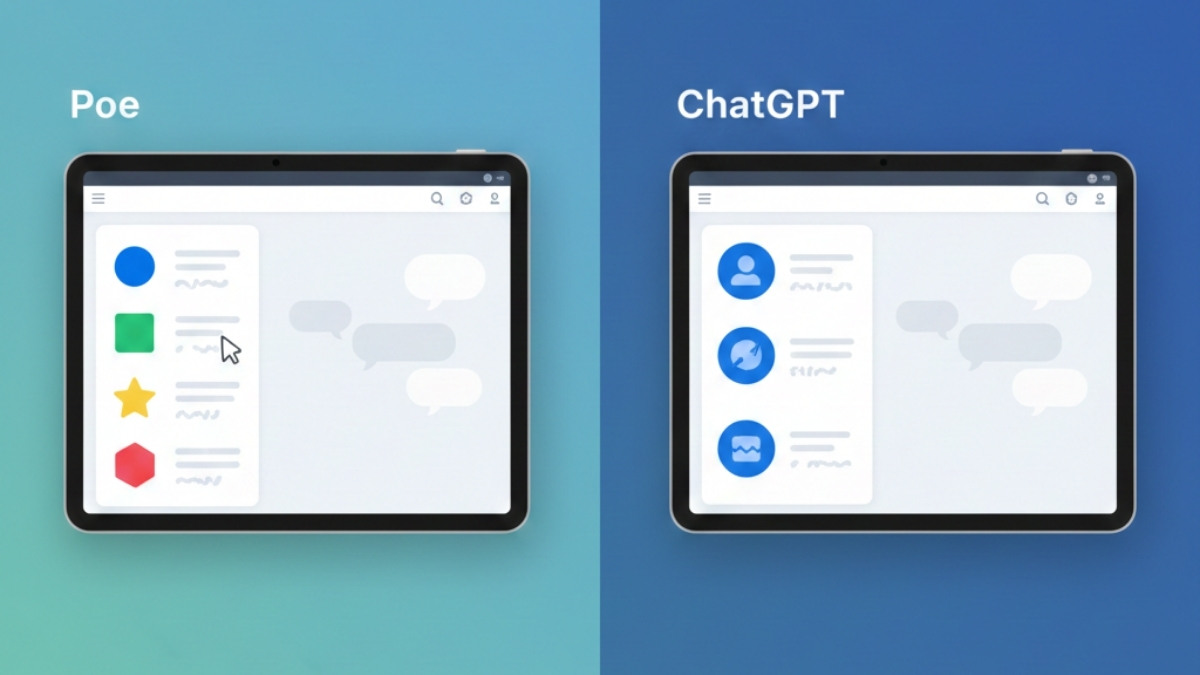 So sánh Poe vs ChatGPT - Tùy chọn các model