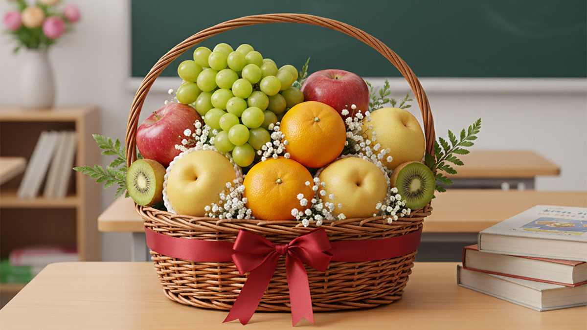 Quà tặng 20/11 - Giỏ hoa quả