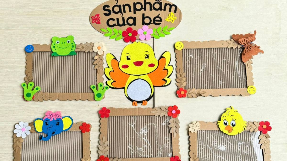 Quà tặng 20/11 cho cô giáo mầm non - Khung ảnh handmade