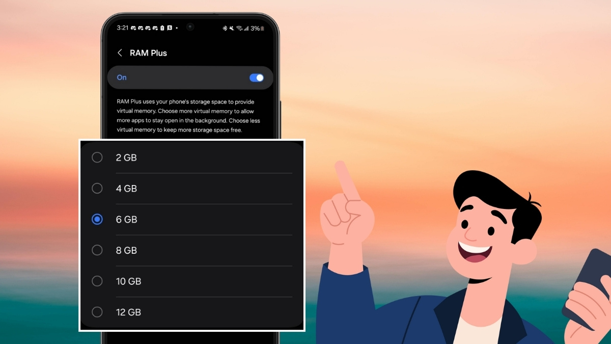RAM Plus là gì? Các mức dung lượng