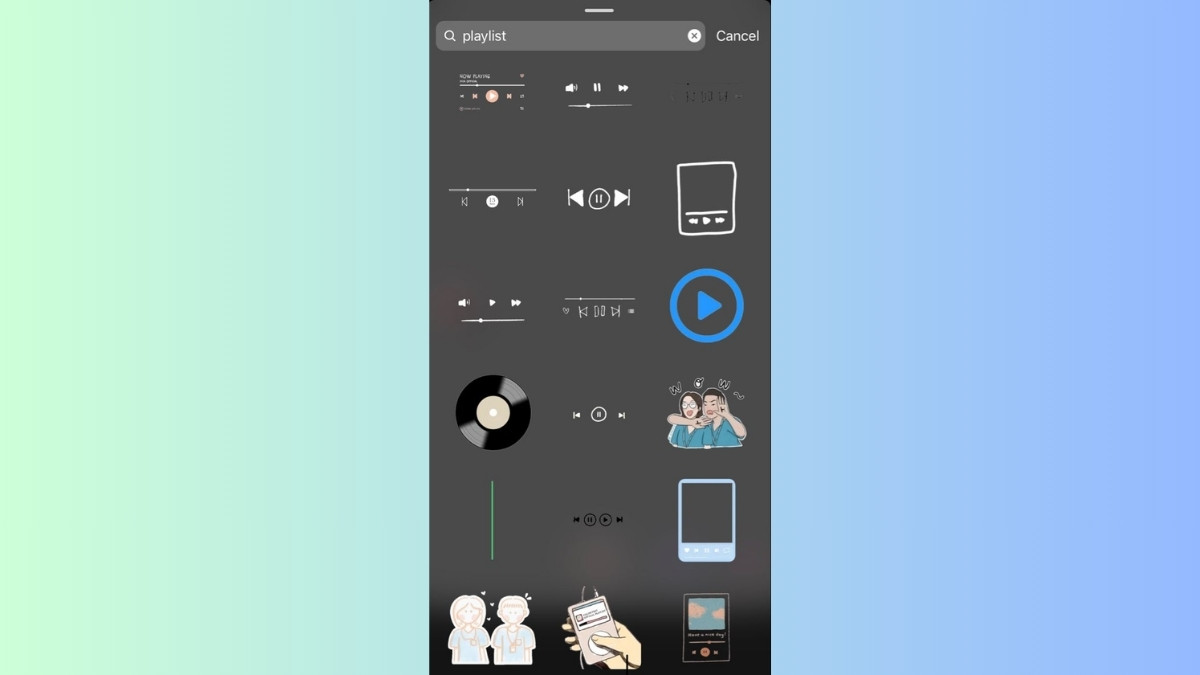 Sticker đẹp trên Instagram liên quan đến âm nhạc