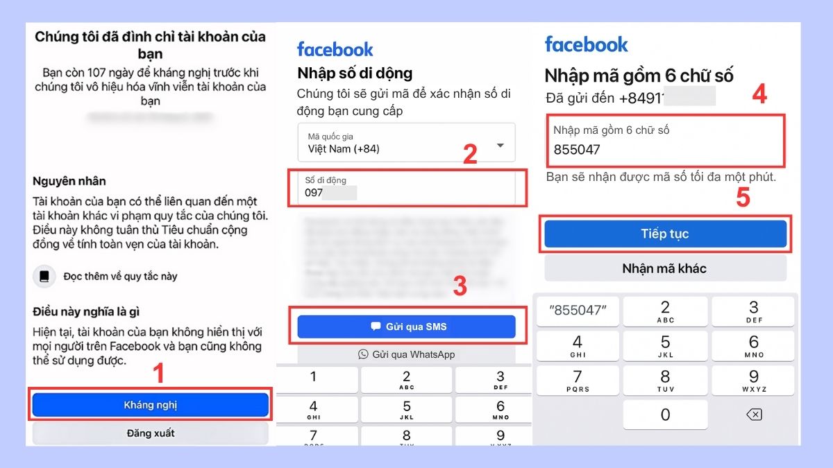 Các bước mở tài khoản Facebook bị đình chỉ 180 ngày - Kháng nghị quyết định đình chỉ
