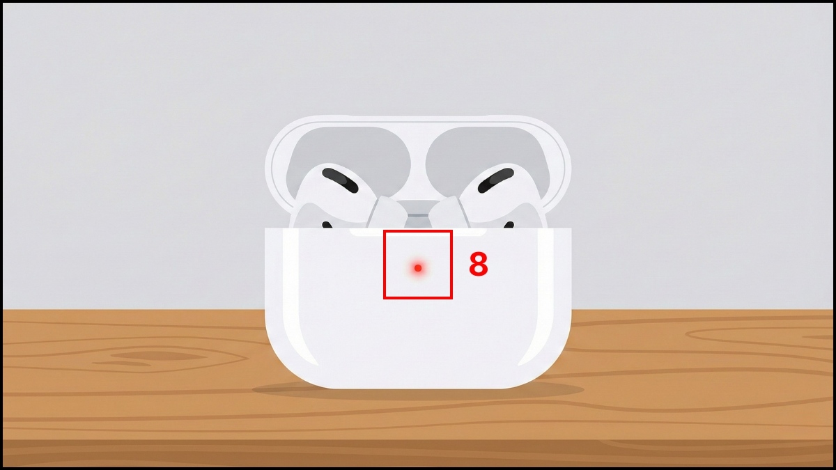 Sửa tai nghe Bluetooth sạc không vào pin 1 bên - Reset tai nghe bước 5