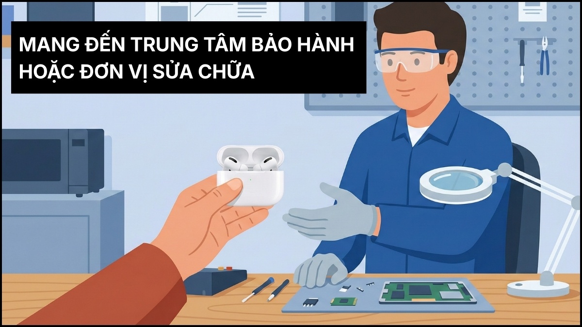 Sửa tai nghe Bluetooth sạc không vào pin 1 bên - Mang đến trung tâm sửa chữa