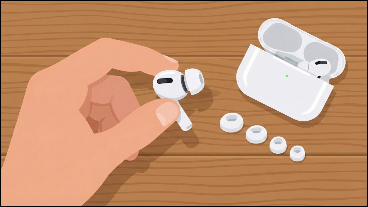 Sửa tai nghe Bluetooth sạc không vào pin 1 bên - Điều chỉnh vị trí tai nghe