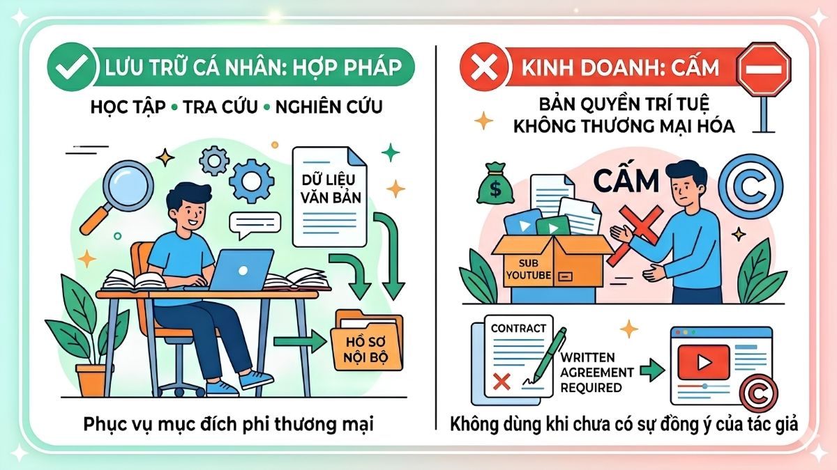 Cách tải phụ đề Youtube và lưu ý vấn đề bản quyền