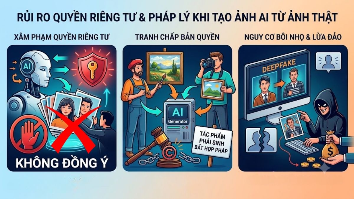 Rủi ro khi tạo ảnh AI