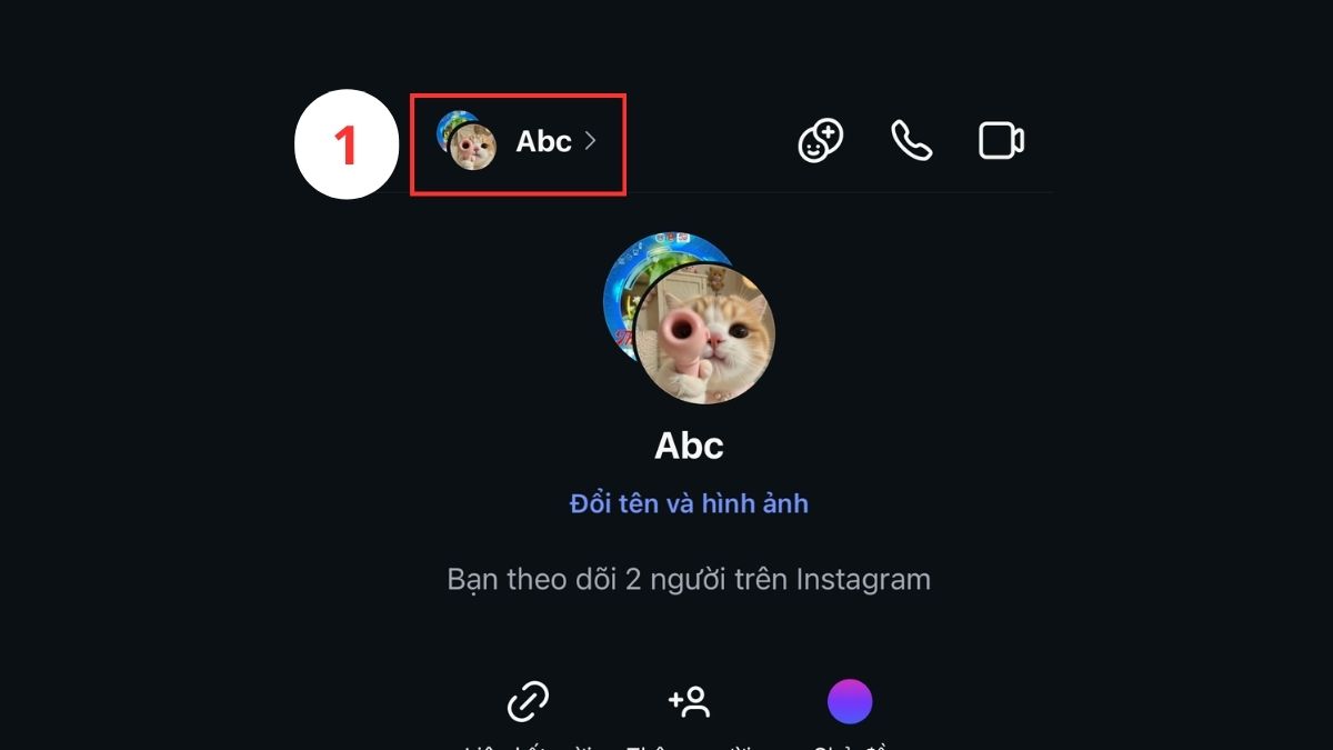 Các xóa thành viên khi tạo nhóm trên Instagram bước 1