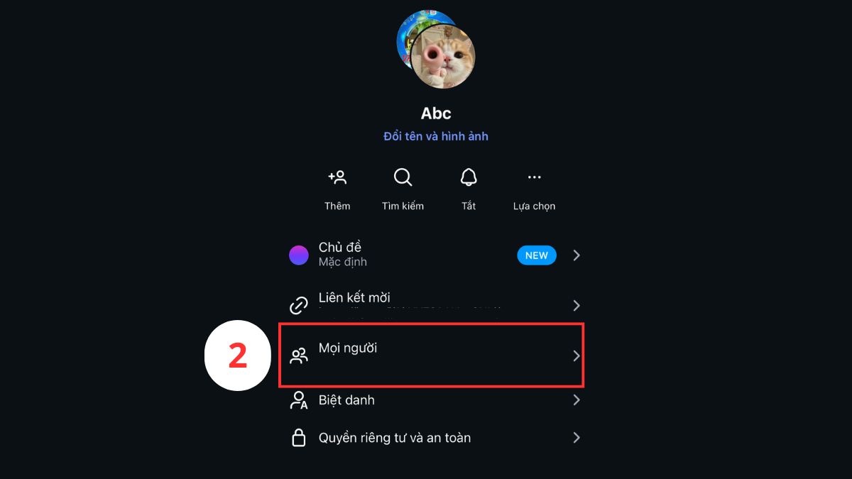 Các xóa thành viên khi tạo nhóm trên Instagram bước 2