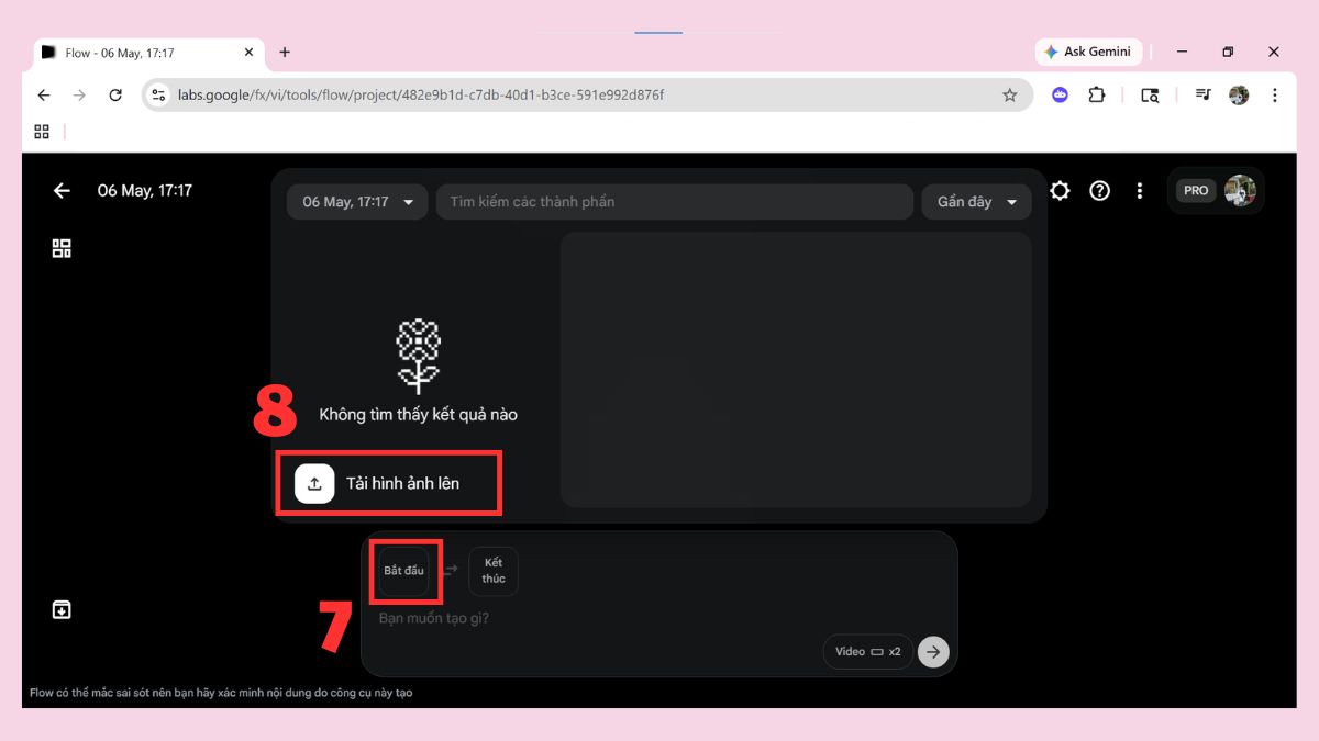 Tạo video AI bằng Gemini Veo 3 qua Google Labs Flow bước 3-1