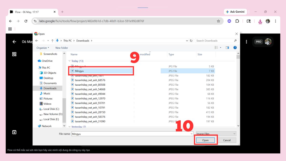 Tạo video AI bằng Gemini Veo 3 qua Google Labs Flow bước 3-2