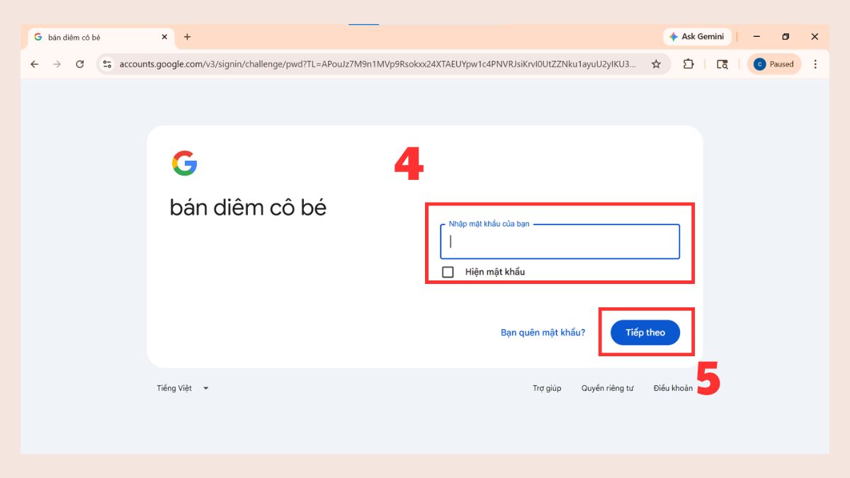 Tạo video AI bằng Gemini Veo 3 trên Gemini bước 1-3