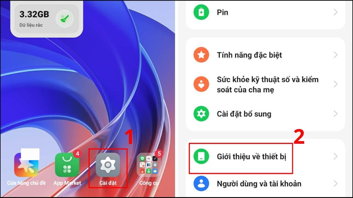 Cách tắt cảm biến tiệm cận trên OPPO bước 1