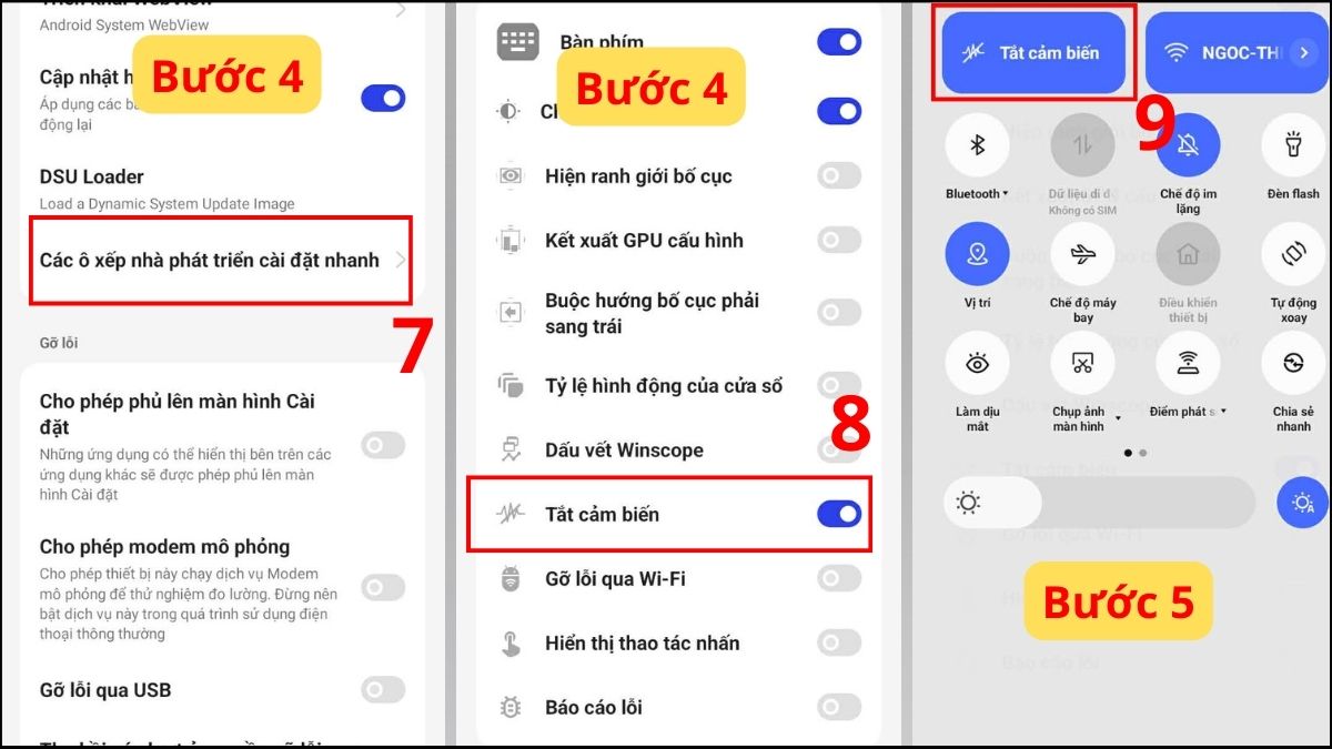 Cách tắt cảm biến tiệm cận trên OPPO bước 4