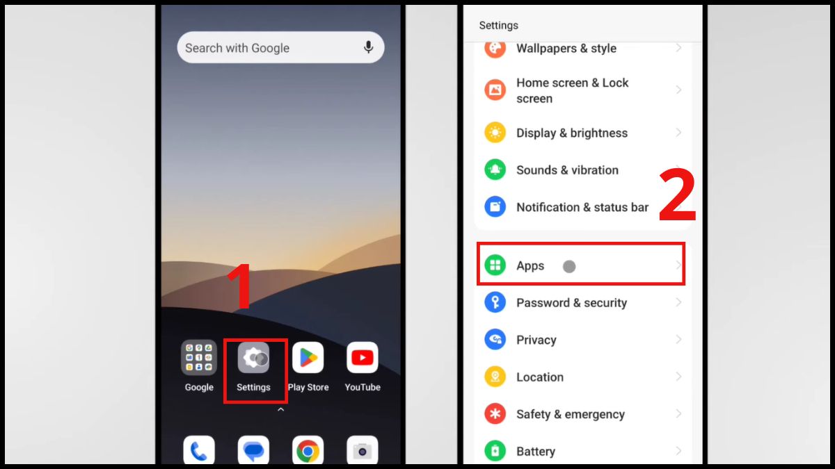 Cách tắt cập nhật phần mềm OPPO - Tắt thông báo bước 1