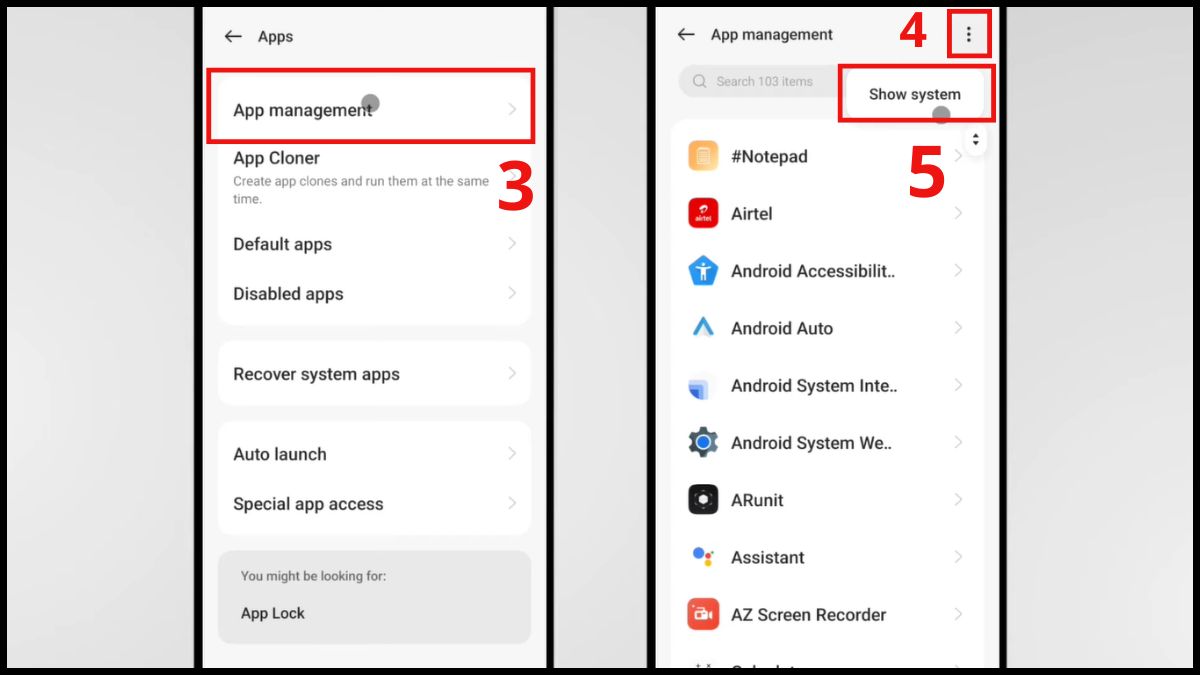 Cách tắt cập nhật phần mềm OPPO - Tắt thông báo bước 2