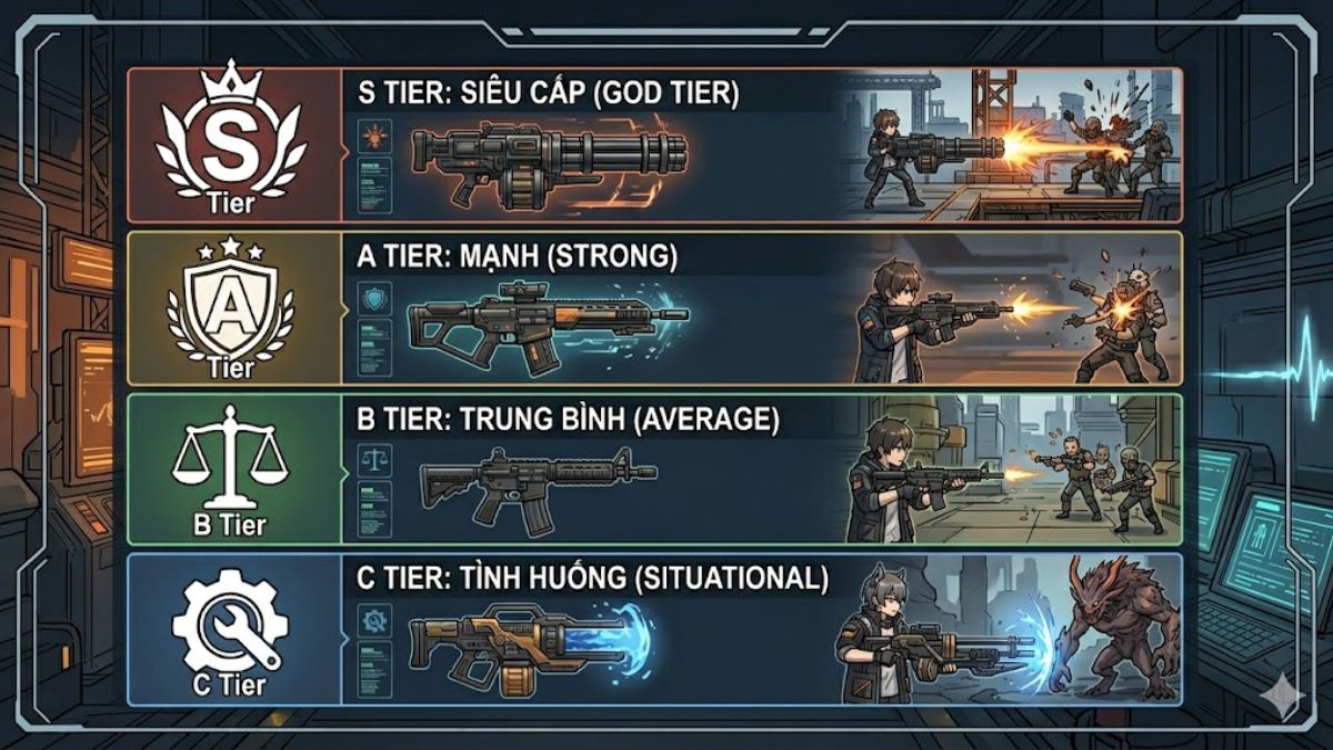 Ký hiệu của Tier List Weapon Arknights Endfield