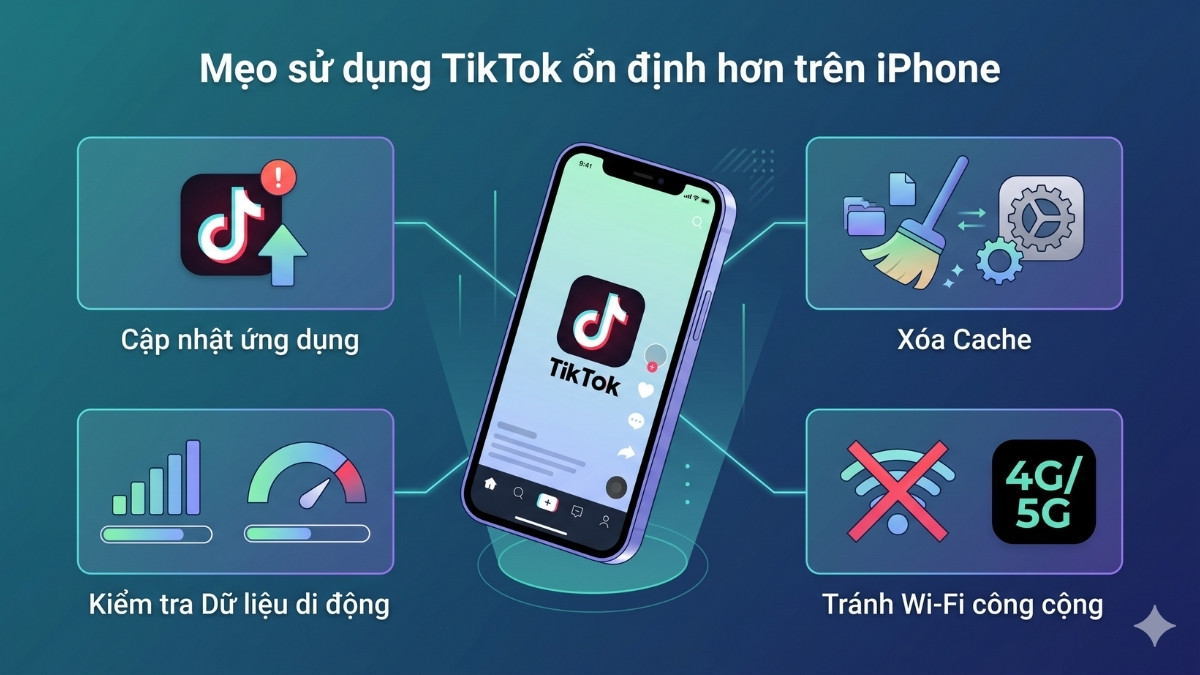 Phòng tránh lỗi TikTik bị lỗi mạng trên iPhone