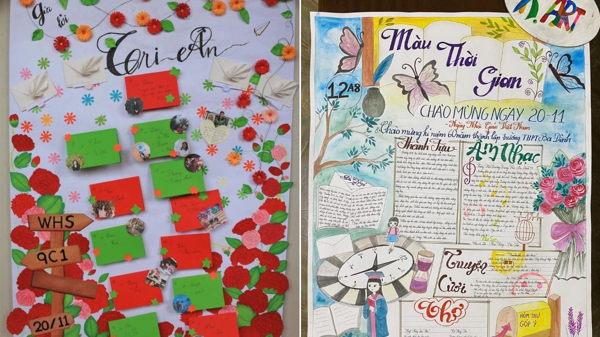 Tranh vẽ 20/11 - Báo tường 1