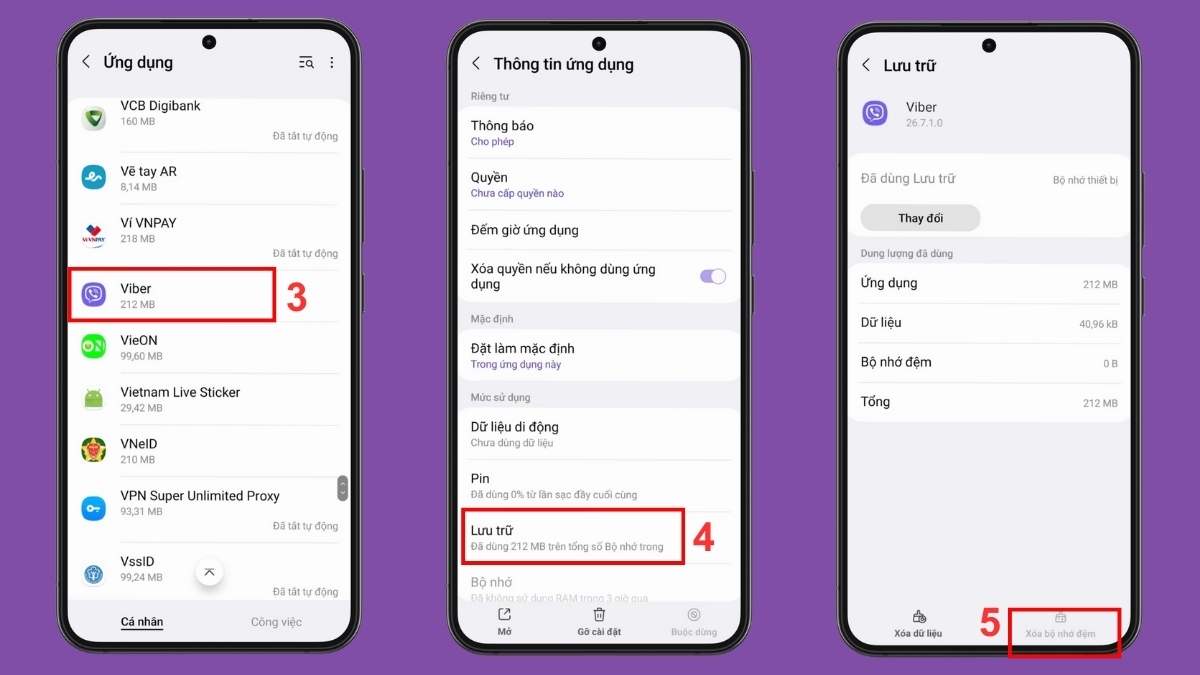 Khắc phục Viber bị lỗi - Hoàn tất xóa dữ liệu Viber
