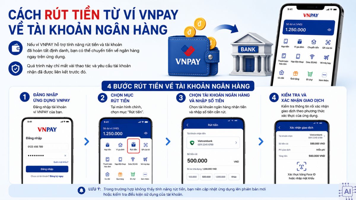 VNPAY là gì? Cách rút tiền