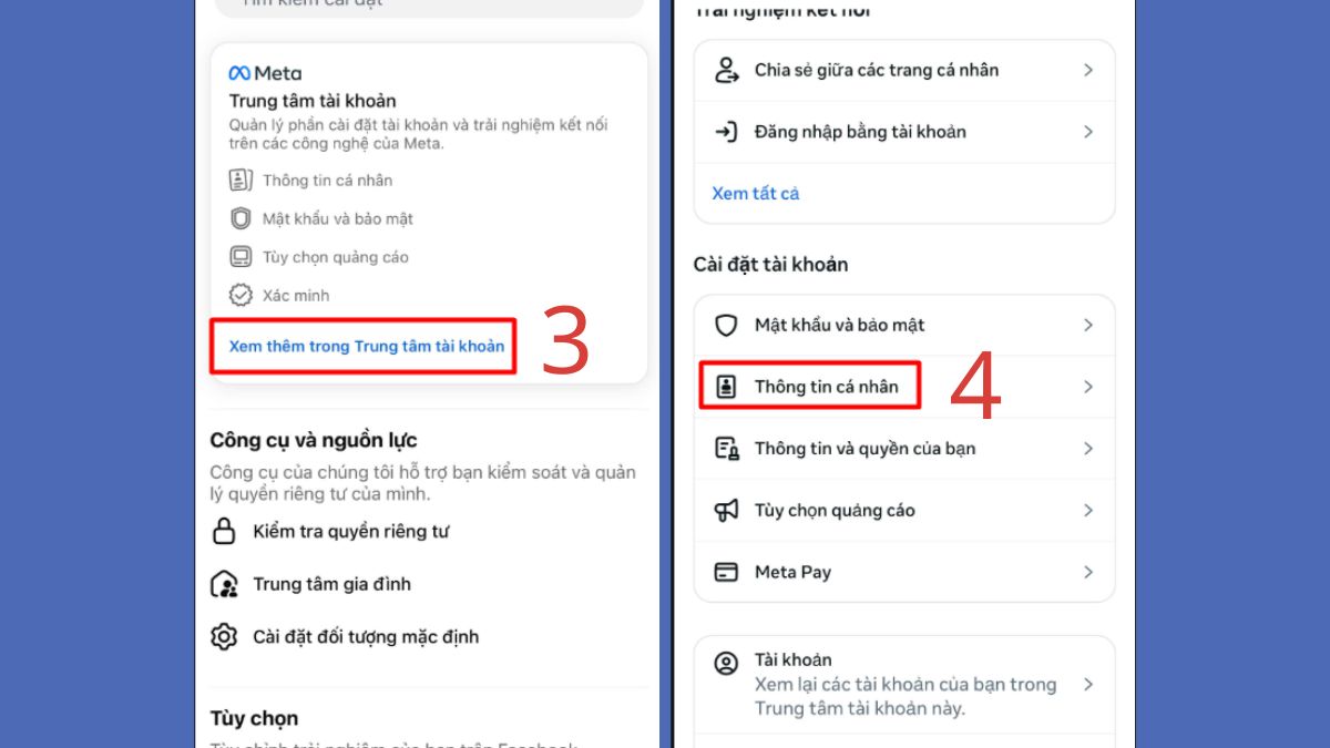 Cách vô hiệu hóa Facebook vĩnh viễn bước 3, 4