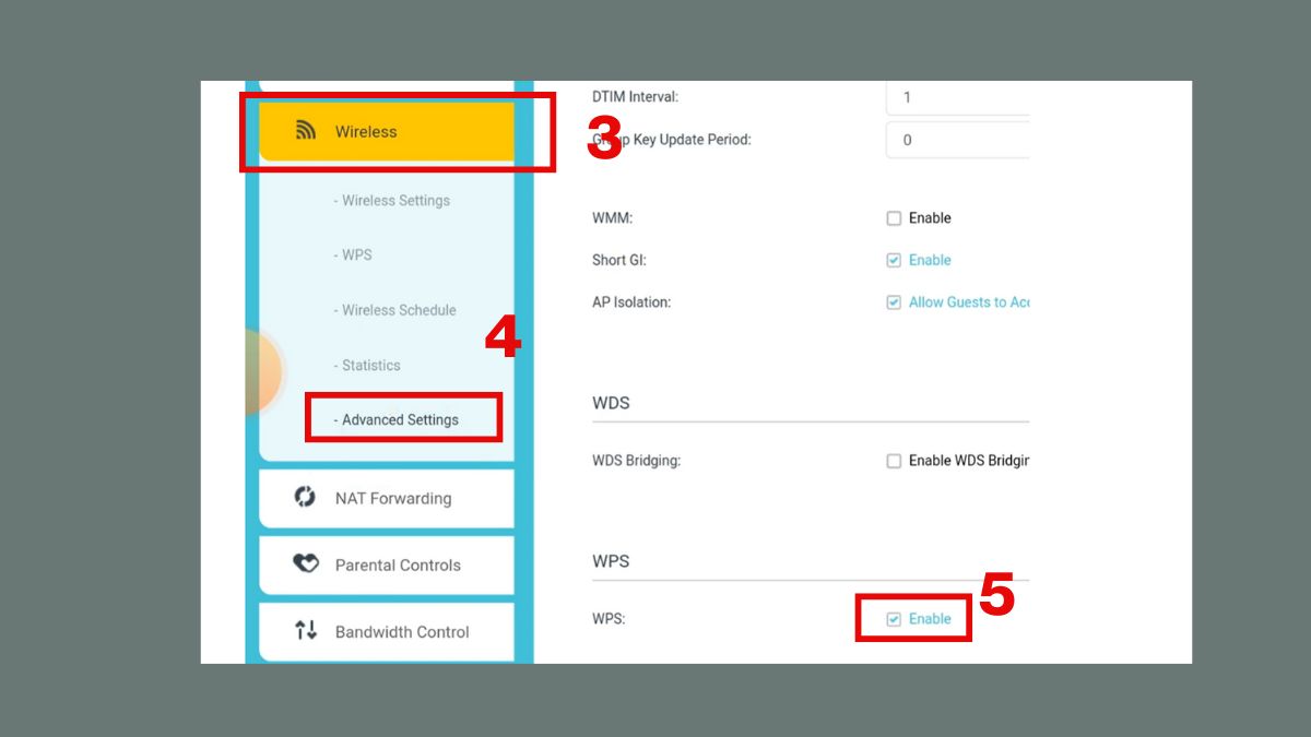 Cách bật tắt WPS là gì? Bước 3, 4, 5
