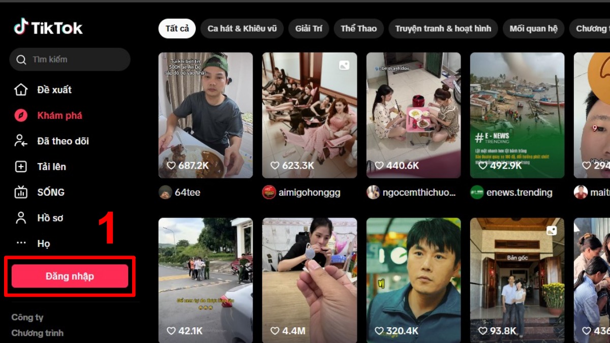 Cách xóa tài khoản TikTok trong trường hợp quên mật khẩu bước 1