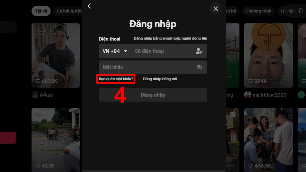 Cách xóa tài khoản TikTok trong trường hợp quên mật khẩu bước 4