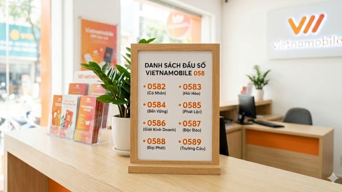 Danh sách các đầu số 058 của Vietnamobile