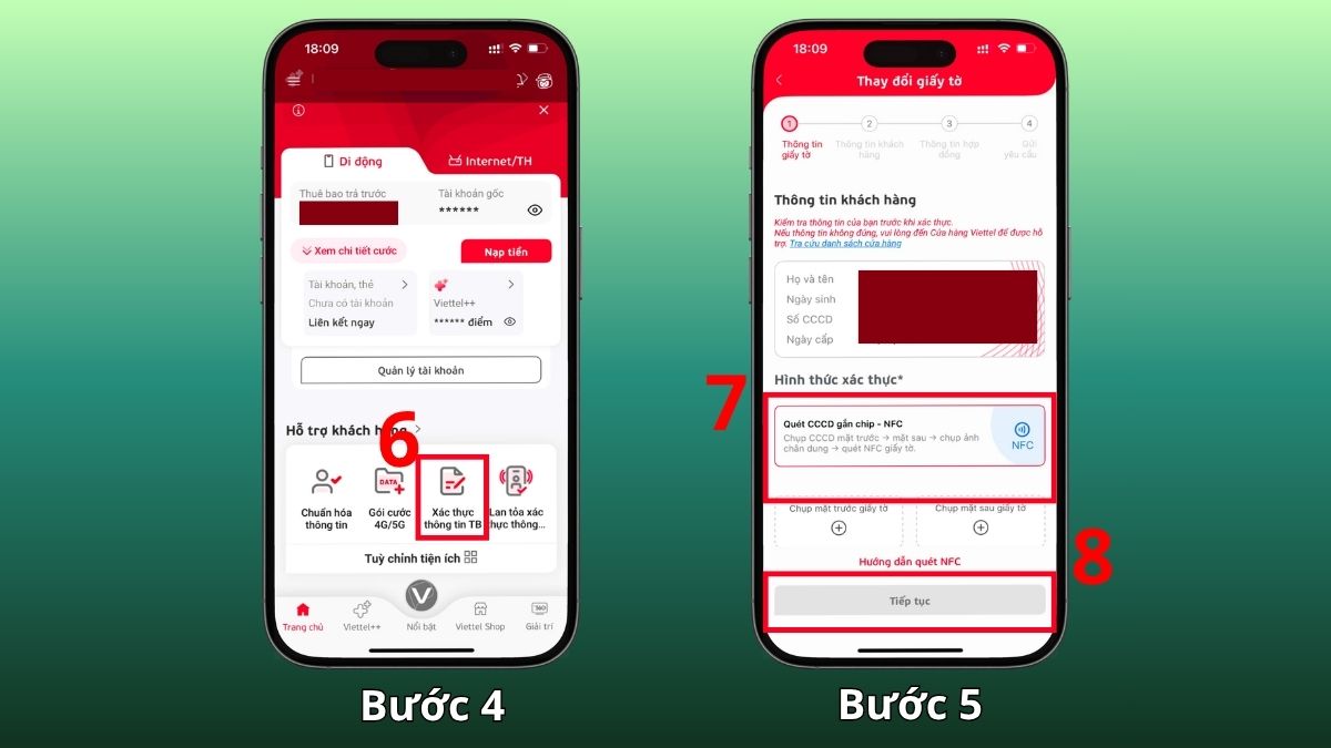 Hướng dẫn đăng ký SIM chính chủ online bước 2