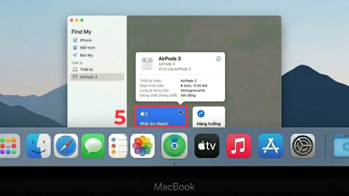 Cách tìm tai nghe Bluetooth bị mất trên Trên Macbook bước 5