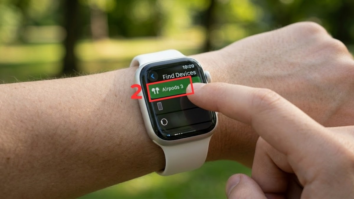 Cách tìm tai nghe Bluetooth bị mất trên Trên Apple Watch bước 3
