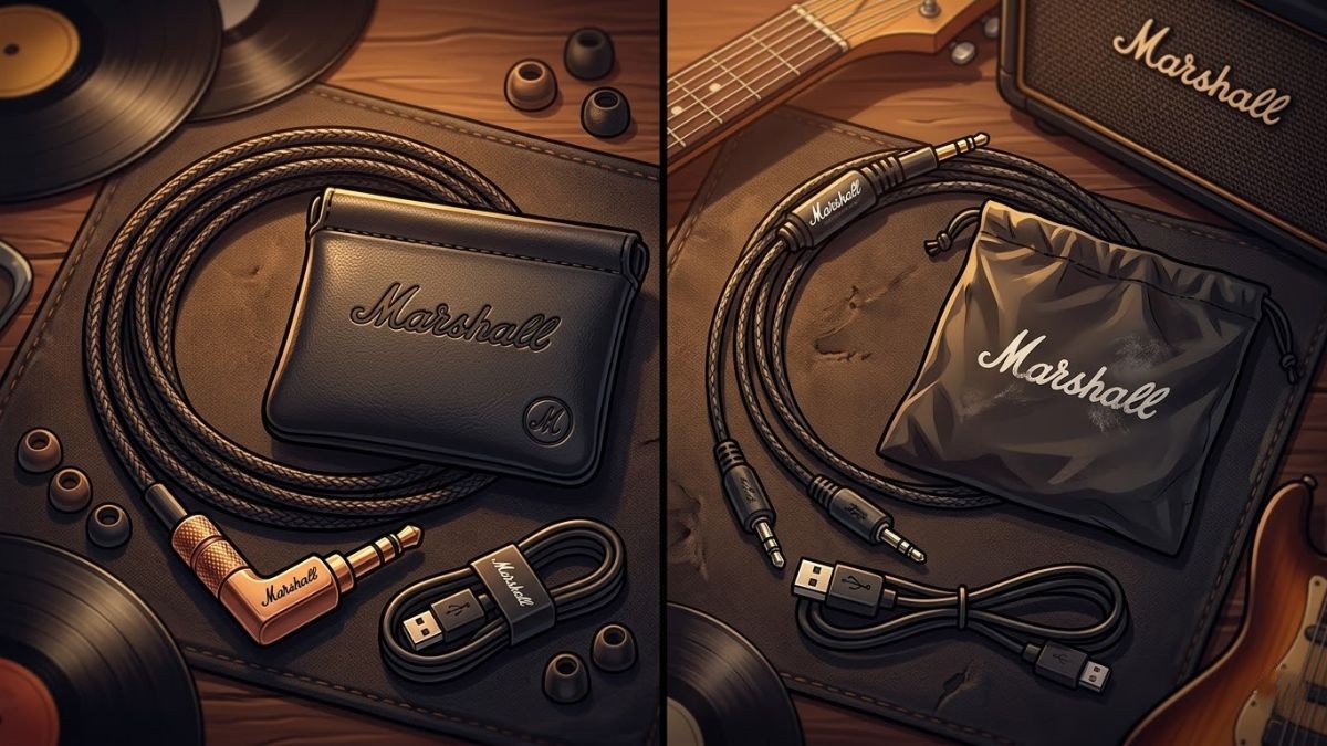 Cách check tai nghe Marshall qua phụ kiện đi kèm