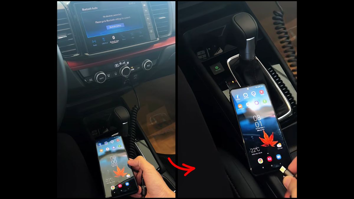 Cách kết nối Android Auto có dây truyền thống bước 1