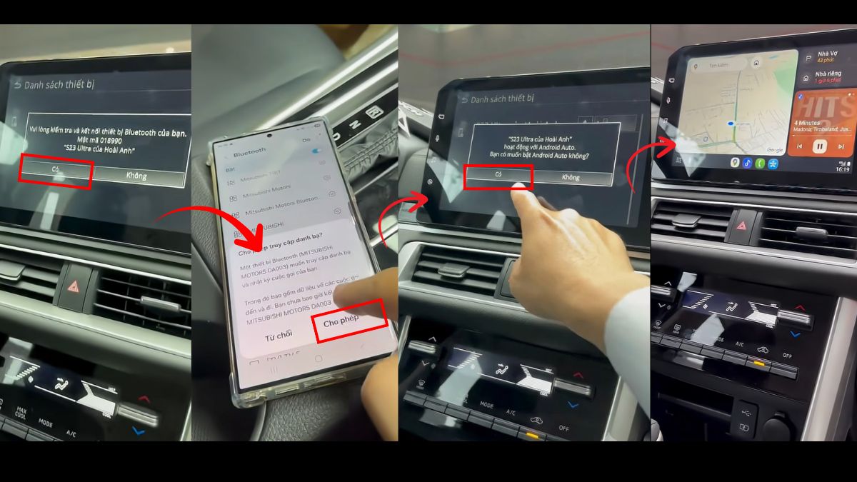 Cách kết nối Android Auto qua Bluetooth bước 3