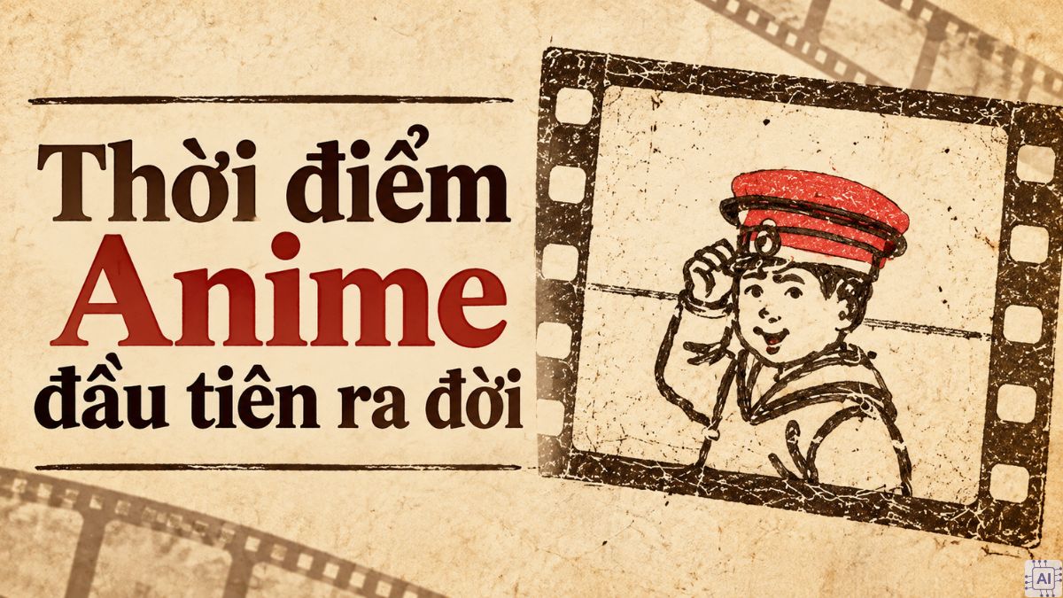 Thời điểm Anime đầu tiên ra đời