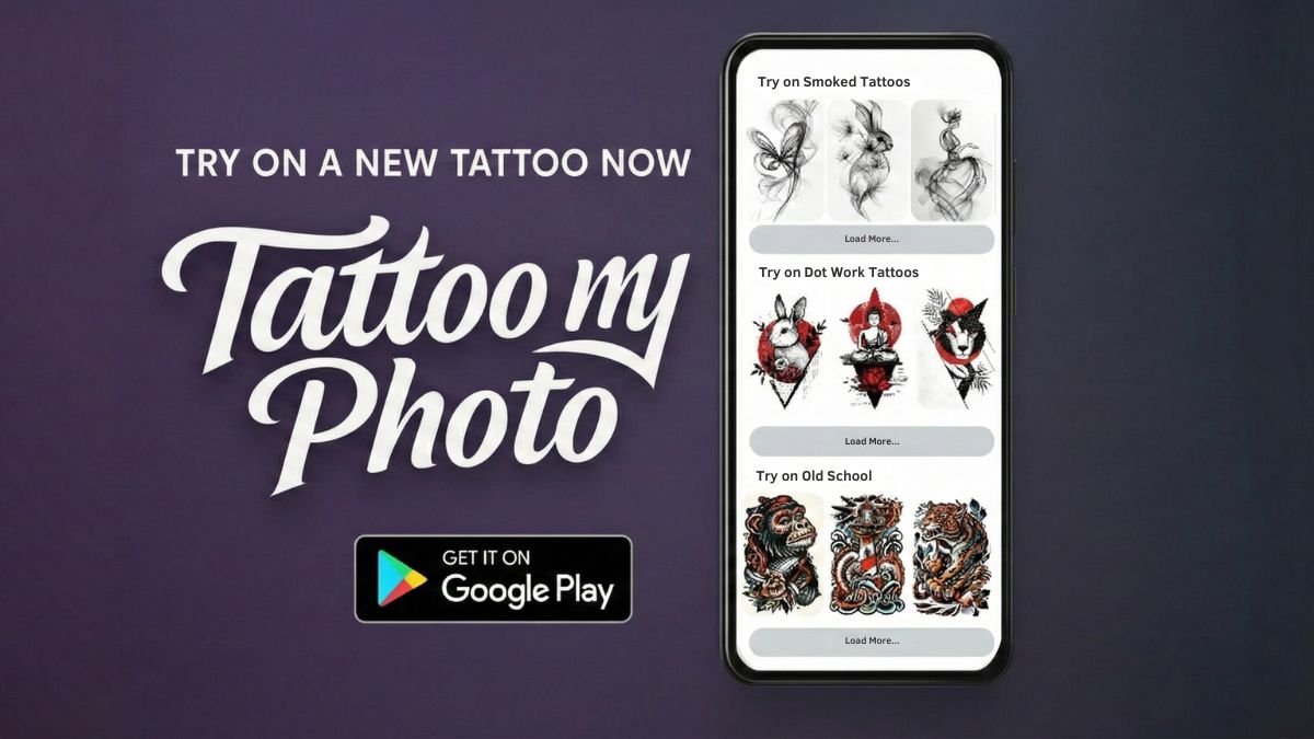 app ghép hình xăm trên điện thoại miễn phí Tattoo my Photo 2.0