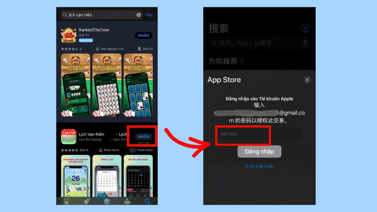 Trên iPhone bước 2