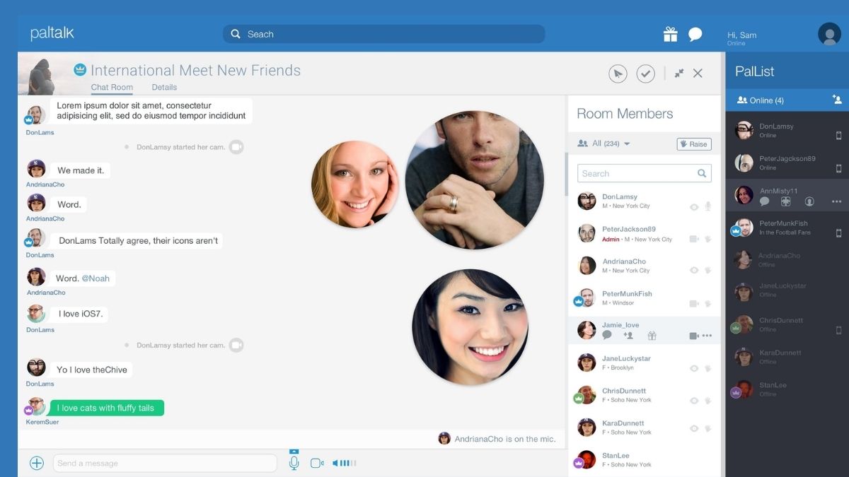 app nói chuyện với người lạ Paltalk
