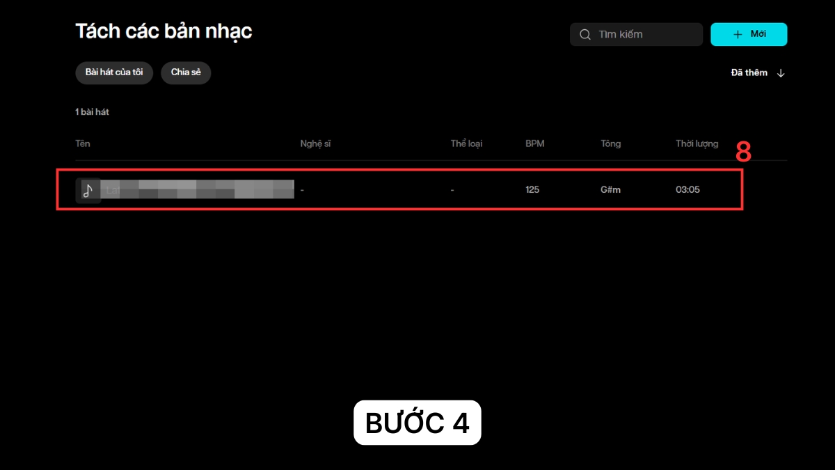 Cách sử dụng app tách nhạc và lời bằng Moises bước 4