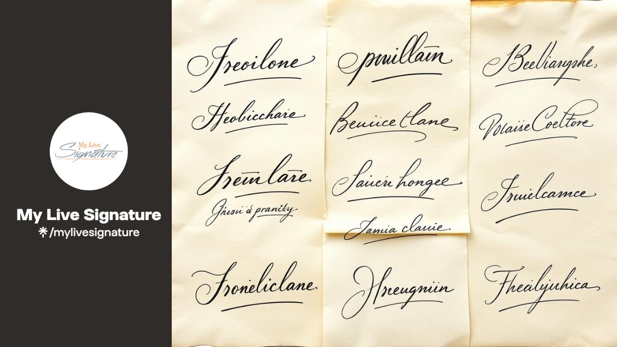 App tạo chữ ký online miễn phí My Live Signature