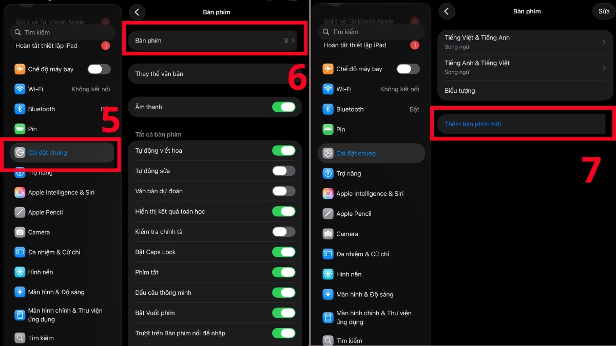 Cách xử lý Apple Pencil không viết được tiếng Việt hoặc bị nhảy chữ bước 3