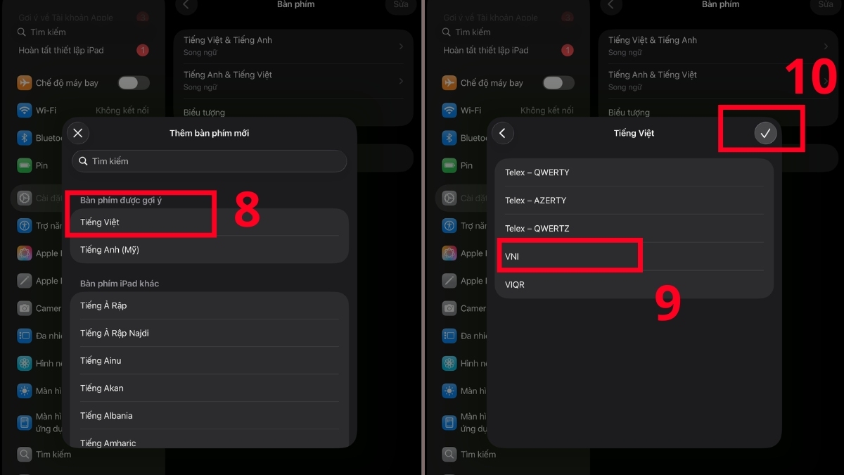 Cách xử lý Apple Pencil không viết được tiếng Việt hoặc bị nhảy chữ bước 4