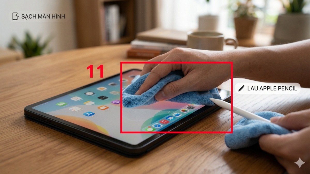 Cách Vệ sinh màn hình và đầu bút